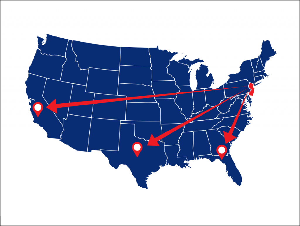 What makes New Jersey so desirable for warehousing?